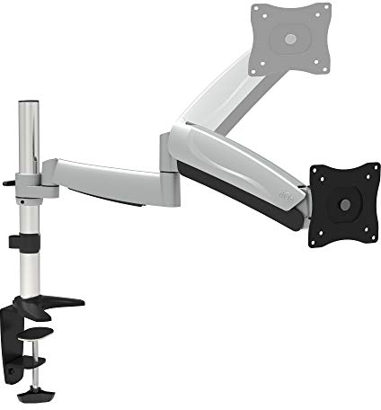 RICOO Monitor Halterung 1 Monitor TS3011 Monitorhalterung mit Gasdruckfeder Monitorhalter für 13–32 Zoll VESA 75x75 / VESA 100x100 Monitorarm zur Tischmontage Bildschirmhalterung höhenverstellbar