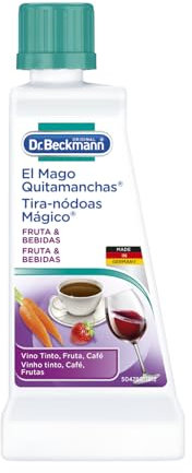 Dr. Beckmann El Mago Quitamanchas Fruta y Bebidas | combate las manchas de vino tinto, café y más | 50 ml