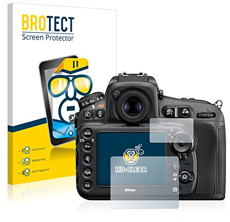 BROTECT Schutzfolie für Nikon D810 | 2 Stück Transparenter Displayschutz Made in Germany Klare Displayschutz-Folie Clear Einfache Montage Case-Friendly