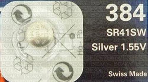 Renata 384 SR41SW Silver Oxide Watch Battery 1.55v Blister Packed