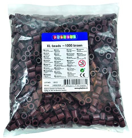 Playbox XL-Perlen 1000 Stück braun