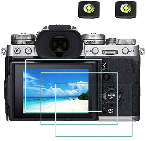 ULBTER Displayschutz Schutzfolie für Fujifilm X-T3 Fuji XT3 Kamera Displayschutzfolie & Blitzschuhabdeckung, Display schutz folie 9H Härte LCD Glas Kratzfest Anti-Fingerabdruck 3 Stück