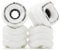 Shark Wheel 72 mm 78a Longboard Cruising Wheels, DNA-Formel, Set mit 4 Rollen (Weiß, 72 mm)