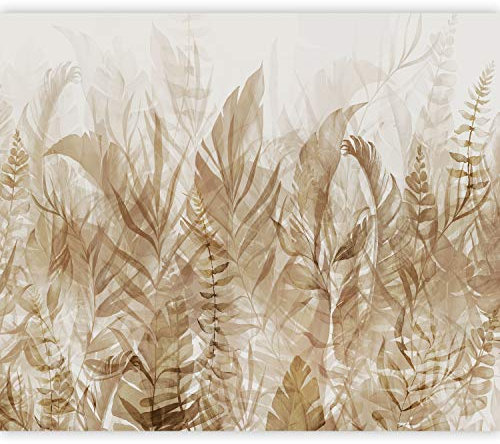 murando Fotomurales Hojas 350x256 cm XXL Papel pintado tejido no tejido Decoración de Pared decorativos Murales moderna Diseno Fotográfico Pasillo Oficina Naturaleza Plantas Como Pintado b-A-0696-a-d