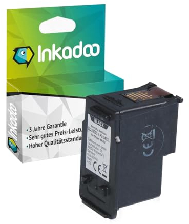 Inkadoo Kompatibel Tinte für Canon 5225 B 005 / PG 540 CL 541 Schwarz Pixma TS 5150 Pixma MX 510 Pixma MG 3100 3650 3155 ca. 1.000 Seiten Tintenpatrone, Druckerpatrone, Patronen, Druckertinte