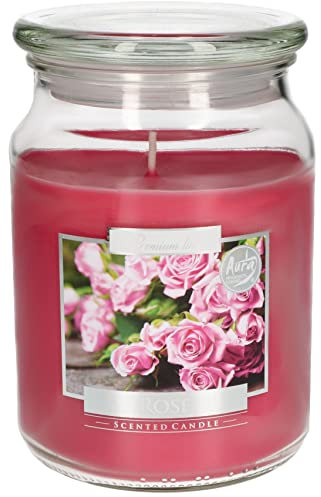 KOTARBAU® Duftkerze Duft Groß im Glas mit Deckel Rose Geschenkidee Aromatherapie Dekorations-Kerzen Brenndauer bis zu 100 Stunden