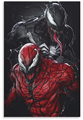 XXJDSK Poster auf Leinwand drucken Venom Gemälde, Tapete, Raumdekoration, Bilder für Schlafzimmer, Geschenke, Dekor für Männer und Frauen 30x40cm Kein Rahmen