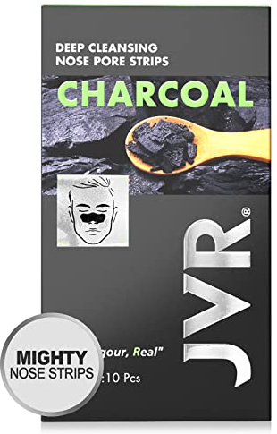Nasenstrips, 10pcs JVR Clear Up Strips, Pore Strip, Nosestripes mit Aktivkohl, entfernen Mitesser und Unreinheiten