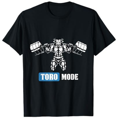 Toro Mode Gym Fit Abbigliamento Maglietta
