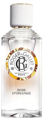Roger&Gallet - Eau Parfumée Bienfaisante Bois d'Orange 100ml - Orange amère Petit grain Patchouli - 93% d'ingrédients d'origine naturelle
