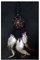 SAWA-ART Traumfänger klein 6cm schwarz, Dreamcatcher small Fensterdeko Wanddeko Kleiner Traumfänger Autoanhänger, Autospiegel, Rückspiegel Boho Bohemian Dekoration handgefertigt