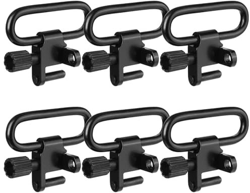 VicBre 6 Piezas De Desconexión Rápida Eslingas Giratoria 3,18 cm Eslingas Giratorias de Desmontaje Rápido para Rifle