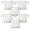 Super Mundo - Pack 6 Cojines para Sillas con Correas de sujeción, 40 x 40 x 8 cm, Ideal para decoración jardín Interiores y Exteriores (6 Pack, Beige)
