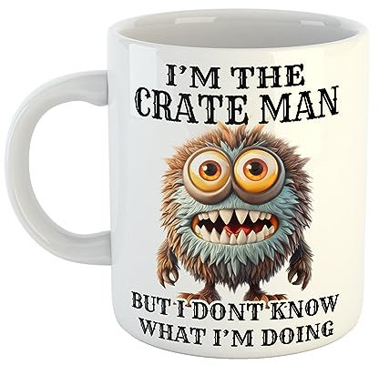 I'm The Crate Man But I Don’t Know What Im Doing Worried Moster Mug