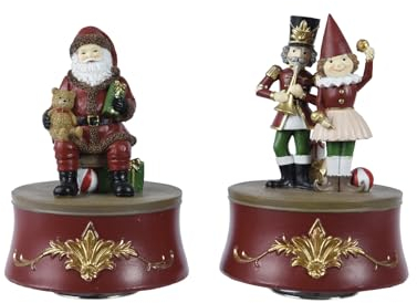 Selezione Cartoleria Varzi Dal 1956 Carillon Di Natale Babbo Natale Schiaccianoci Con Pupazzo