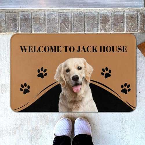 LLLGSH Zerbino Personalizzato - Zerbino Testo Personalizzabile - Zerbino Personalizzato avec Nomi - per Il della sporcizia per l'auto Garage Giardino casa, Antiscivolo, Lavabile - 40 x 60 cm