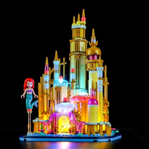 YEABRICKS LED Licht für Lego-40708 Disney Arielles Mini-Schloss Bausteine Modell (Lego Set Nicht enthalten)