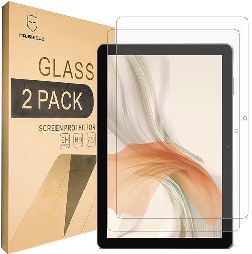 Mr.Shield Pellicola Protettiva per Blackview Tab 30 Wifi / Tab30 Wifi, 10.1 Inch Vetro Temperato [9H Durezza] [2 Pezzi] Protezione Schermo Senza Bolle