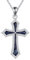 YAFEINI Kreuz Kette für Damen Sterling Silber Kreuz Anhänger Halskette Abalone Muschel Kreuz Schmuck Geschenke für Mädchen Männer (Kreuz Abalone Muschel aus kubischem Zirkon)