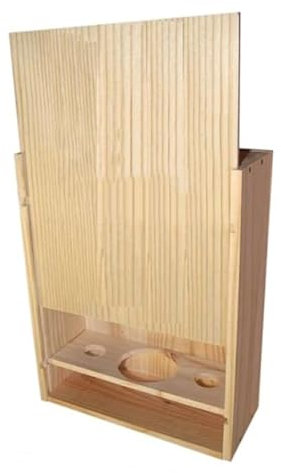 lotdevin - Caja de madera para botella, champán Mabouteille.fr® – Caja de caja de botella perfecta para conservación y presentación [ Bolsa de champán] (3 botellas)