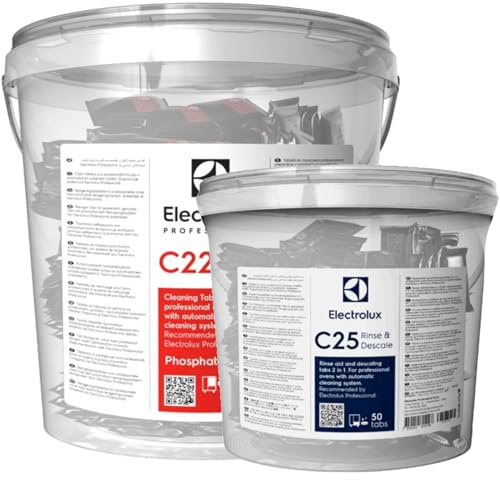 Electrolux Professional - Detergenti Solidi - C22 Cleaning Tab e C25 Rinse & Descale Tab