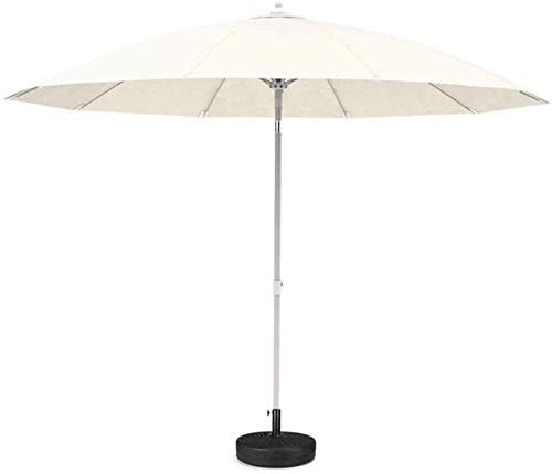 ASumPio Haushaltswaren Sonnenschirm Garten 9Ft Outdoor Terrassenschirm Mit Kurbelneigung Für Tisch Garten Hof Strand Pool Café, Ohne Sockel, Anti-Uv Fiberglas 8 Rippen Ohne Sockel