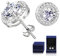 Damenschmuck Ohrringe mit Moissanit, 1CT Moissanit Diamant, laborgezüchtet, 925 Silber mit 18K Weißgold überzogen, Silber Ohrstecker, Schmuckgeschenk.