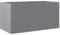Blumentopf aus Metall, Outdoor Balkon Blumenkübel Pflanzkübel Blumenkasten Moderner Hochbeet Pflanzkasten für Haus und Garten, Silbern 62x30x29 cm Verzinkter Stahl
