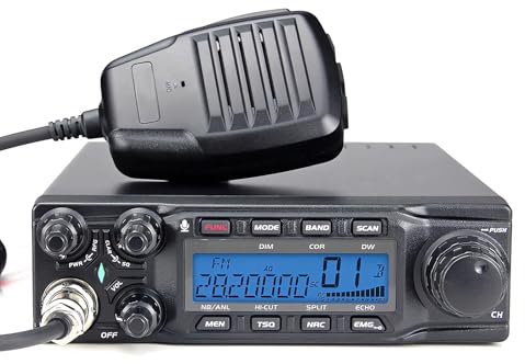 AT-6666 PRO - Radio radioamatoriale mobile FM/AM/USB/LSB/CW, 10 metri, per camionisti e viaggiatori su strada