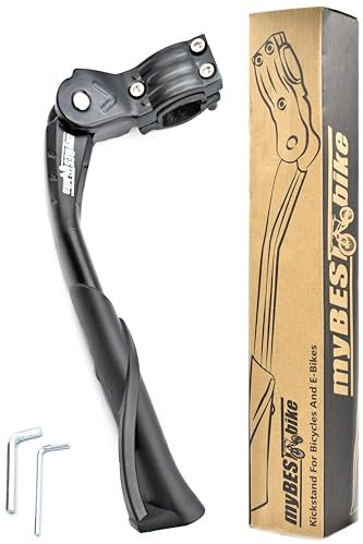 myBESTbike - Supporto per bicicletta da 24 a 29 pollici, altezza regolabile, piedini antiscivolo punteggiati, carico 35 kg, supporto stabile per bici da città, mountain bike, bici da pendolari