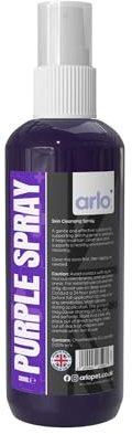 Purple Spray Wound Cleanser 300ml Gentian Violet Alternative Antibacterial Non Sting Animal First Aid for Horses Pets Livestock Poultry