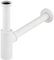 Siphon de lavabo universel en laiton blanc mat ecrou tournant a visser 33x42 (1'1/4) - Pour evacuation diamètre 32 mm - Installation facile - Design elegant NOYON & THIEBAULT
