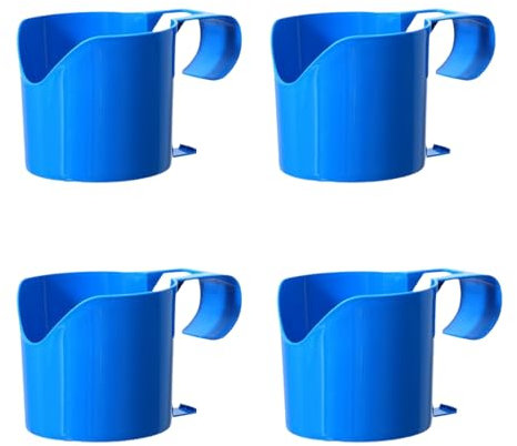 Lansls Portabicchieri Piscina, 4 Pezzi Portabicchieri Da Piscina In Plastica Supporto Multifunzionale Per Bevande a Bordo Piscina, Portabevande Per Piscina Facile Da Appendere Per Bibite, Snack