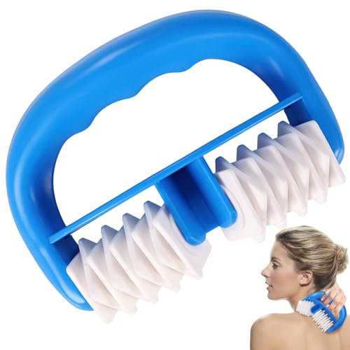 SilverChry Cellulite Rouleau de Massage, Appareil de Anti Cellulite, Rouleau Cellulite, Rouleau de Massage Anti-Cellulite 360 ° (Bleu)