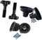 1 Set Patio Swing Parts, Outdoor Porch Swing Canopy Frame Only Wear-Resistant Canopy Plastic Fittings
