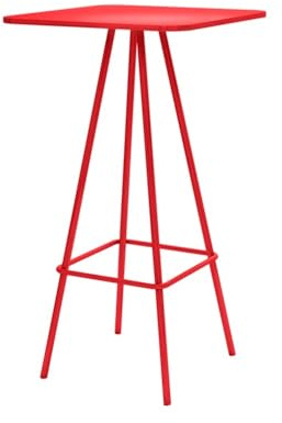 Lizhuzhuzs28 Bartisch Quadratischer Stehtisch, Mehrfarbig, for drinnen und draußen, Wohnmobil, Terrasse, Catering, Partys, gewerbliche Veranstaltungen Küchenbartisch(Red)