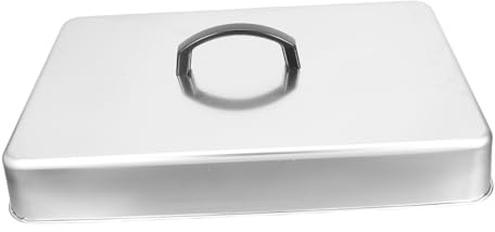 Tapa de Parrilla Rectangular de Acero Inoxidable Plata para Cocina | Cúpula de Fusión Rectangular, Tapa para Rociar la Plancha, Plancha Barbacoa Acero Inoxidable