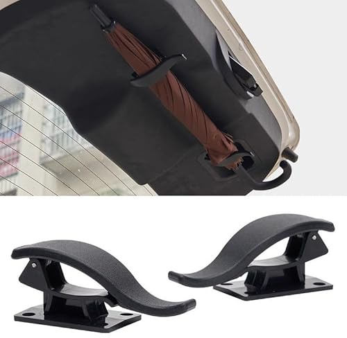 WENINETIES 2 Pezzi Porta Ombrello Auto Adatto per VW T-ROC 2021 2022 2023 2024, Organizer Bagagliaio Plastica ABS Robusto Gancio Interno per Stivaggio