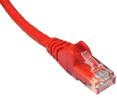World of Data 10m RED CAT6 Network Cable - Ethernet - LAN - Patch - Compatible with Internet, Broadband, Router, Hub, Modem-10/100/1000 - Gigabit