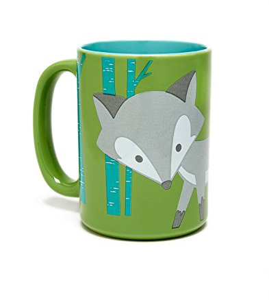 Foxy Coffee Mug Green by Kitsch'n Glam