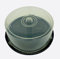 1 x CD DVD Blu Ray Disc Cake Box - Polyproline Clear Plastic Tubs (Holds 25 Discs) Pack of 1