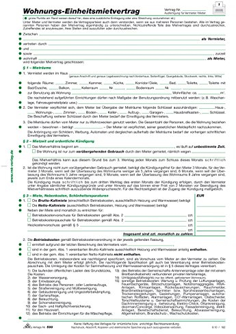 Mietvertrag RNK geprüft (1 Stück, Wohnung)