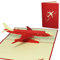 LINPOPUP® Pop-Up Karte Flugzeug – 3D Grußkarte Flugzeug zum Urlaub, Geburtstag, Abschied, für Urlaubsgeld, Reisegutschein, Flugzeugkarte, Gutschein Flugreise, Grußkarte Flugzeug, N263