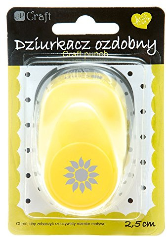 dpCraft Motivstanzer Motivlocher Papierstanzer Stanzer Locher 2,5 CM SONNENBLUME
