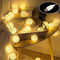 ELINKUME LED Lichterkette Baumwolle mit USB, 4M 20 LED Warmweiß Baumwolle Lichterkette für Balkon, Fenster, Party, Hochzeit, Weihnachten, Stimmungsbeleuchtung Innen Deko