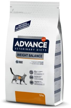 Advance Veterinary Diets Weight Balance, Pienso para Gatos con Problemas de sobrepeso, 1,5kg