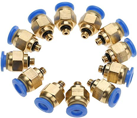 Steckverschraubung Pneumatische gerade Schnellverschraubung Adapter für Luftrohr-Pneumatik-Steckverbinder(PC4-M5 20pc)