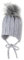 Sterntaler Unisex Baby Strickmütze StrickMütze, Silber mel., 49 EU