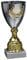 Henecka Pokal Serie Klondike, Silber-Gold, mit Wunschgravur und auswählbarem Sport-Emblem, Größe 33,7 cm