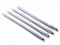 Auto Stoßstangenleisten 4er Pack Auto vorne hinten Stoßstangenschutz Eckschutz Anti-Kratzer Aufkleber Silber Chrom Anti-Rub Bar Bar Universal